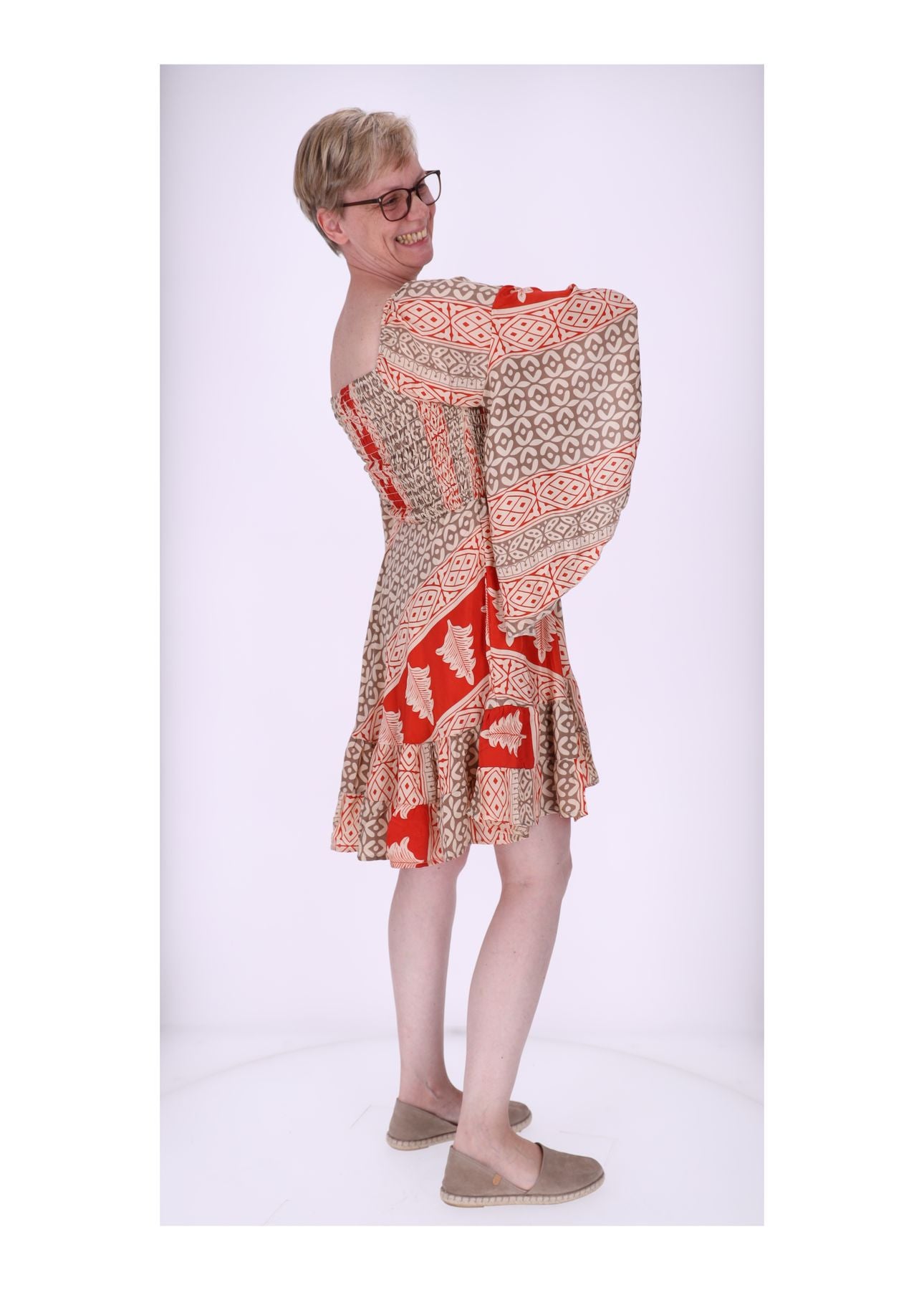 Kleid Smocked kurz