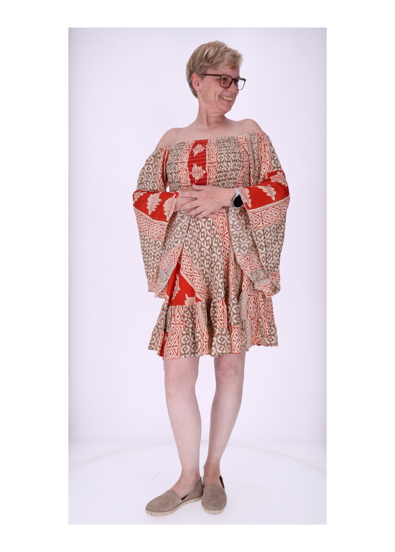 Kleid Smocked kurz