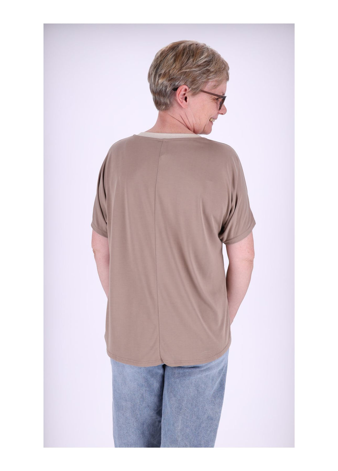 Splash of Color Glitzer-T-Shirt Damen
