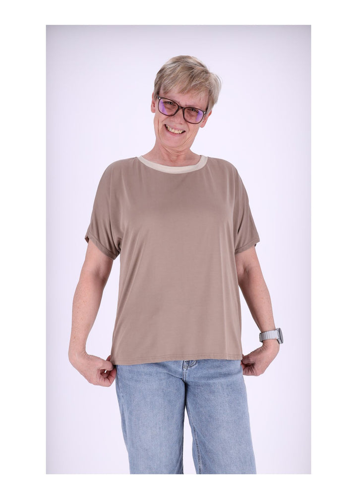 Splash of Color Glitzer-T-Shirt Damen