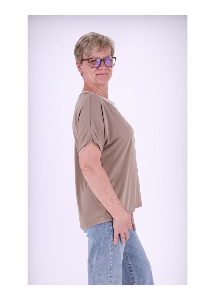 Splash of Color Glitzer-T-Shirt Damen