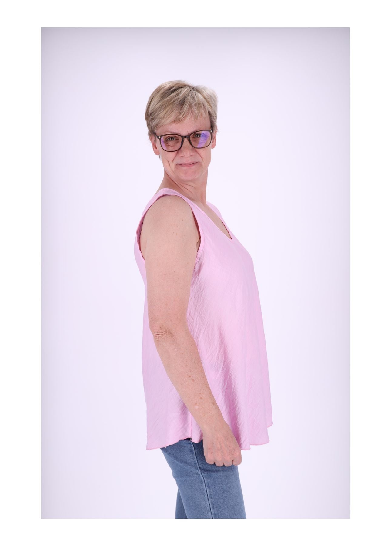 Top Damen Struktur Viskose