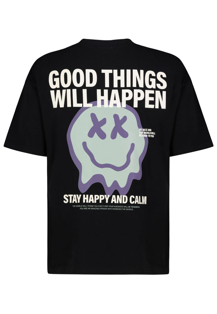 Herren HAKA oversized Shirt, kurzarm, Rund