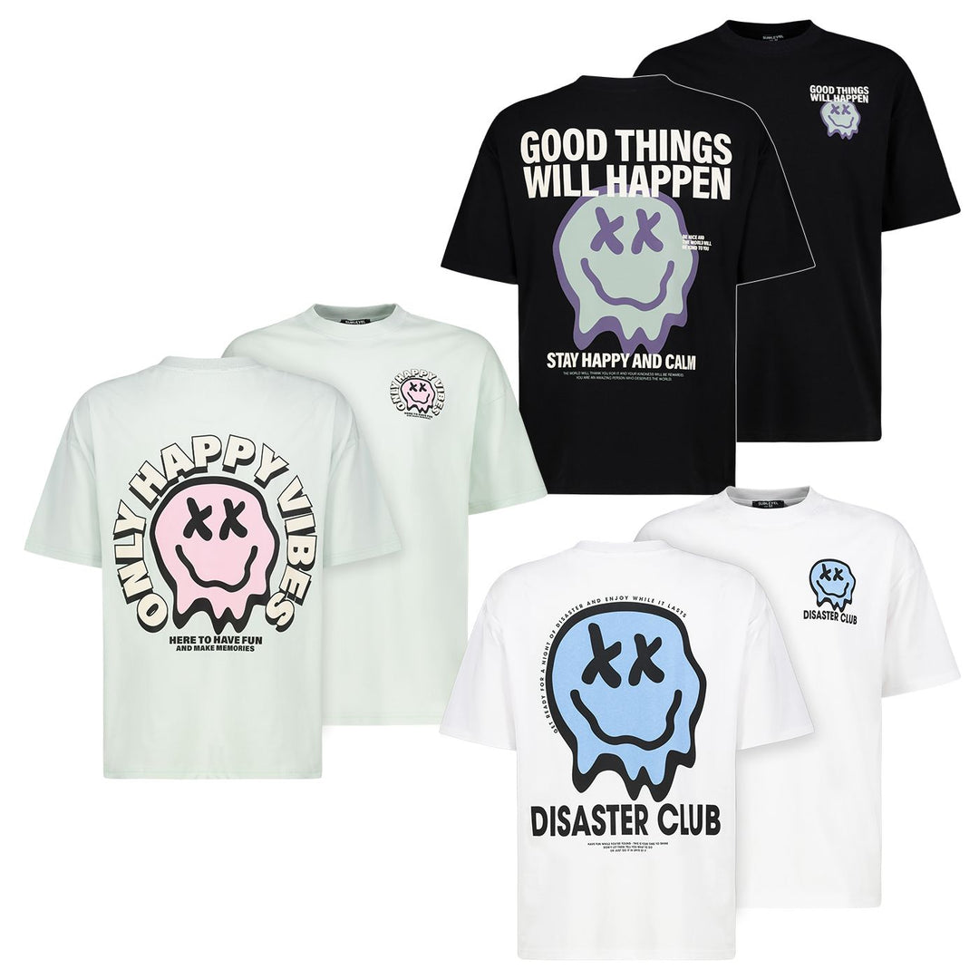 Herren HAKA oversized Shirt, kurzarm, Rund