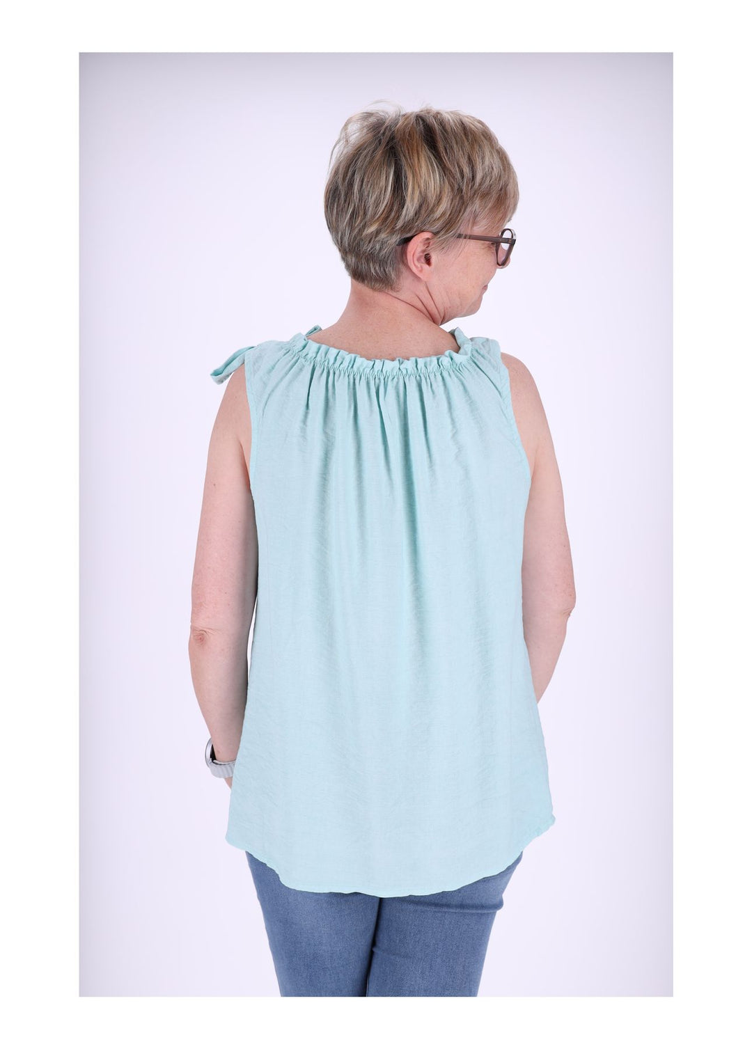 Damen Top Schleife