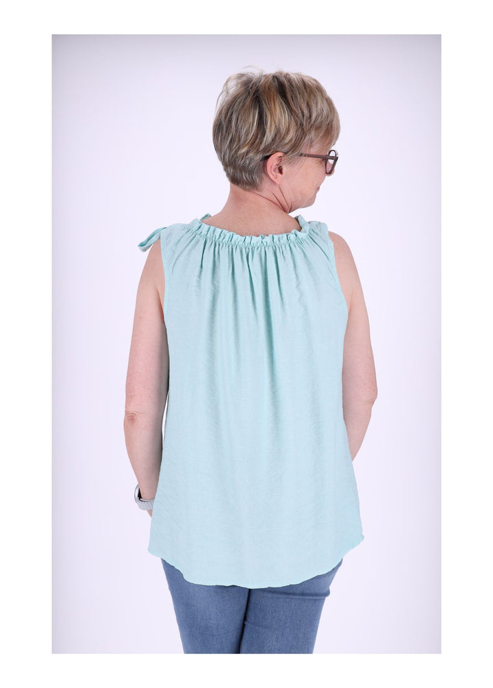 Damen Top Schleife