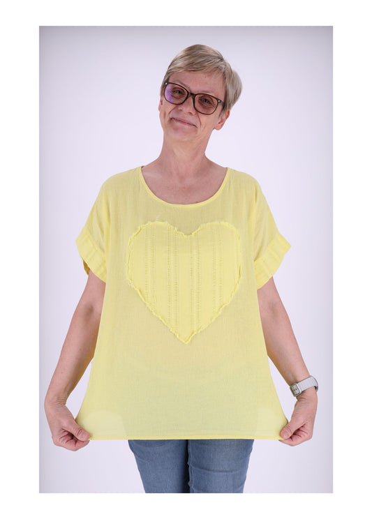 T-Shirt Damen Herz