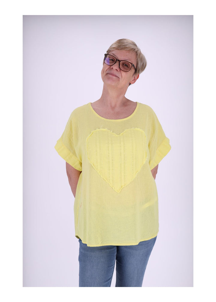 Splash of Color Damen T-Shirt Herz