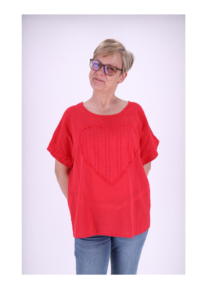 Splash of Color Damen T-Shirt Herz