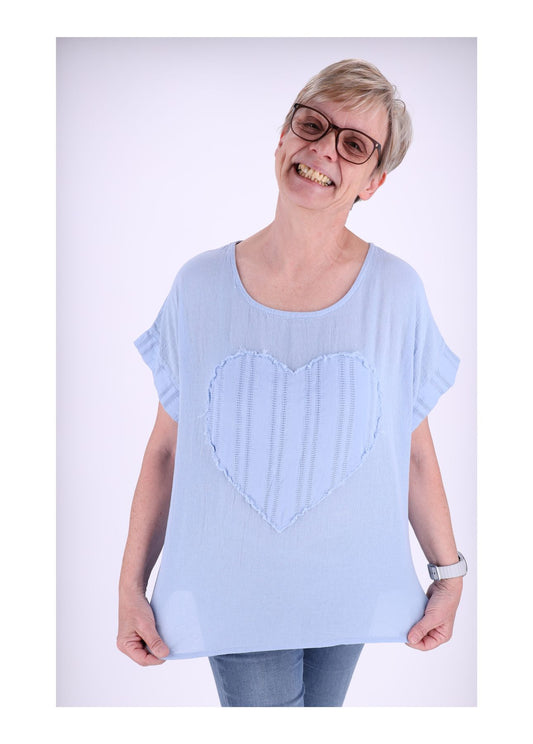 T-Shirt Damen Herz