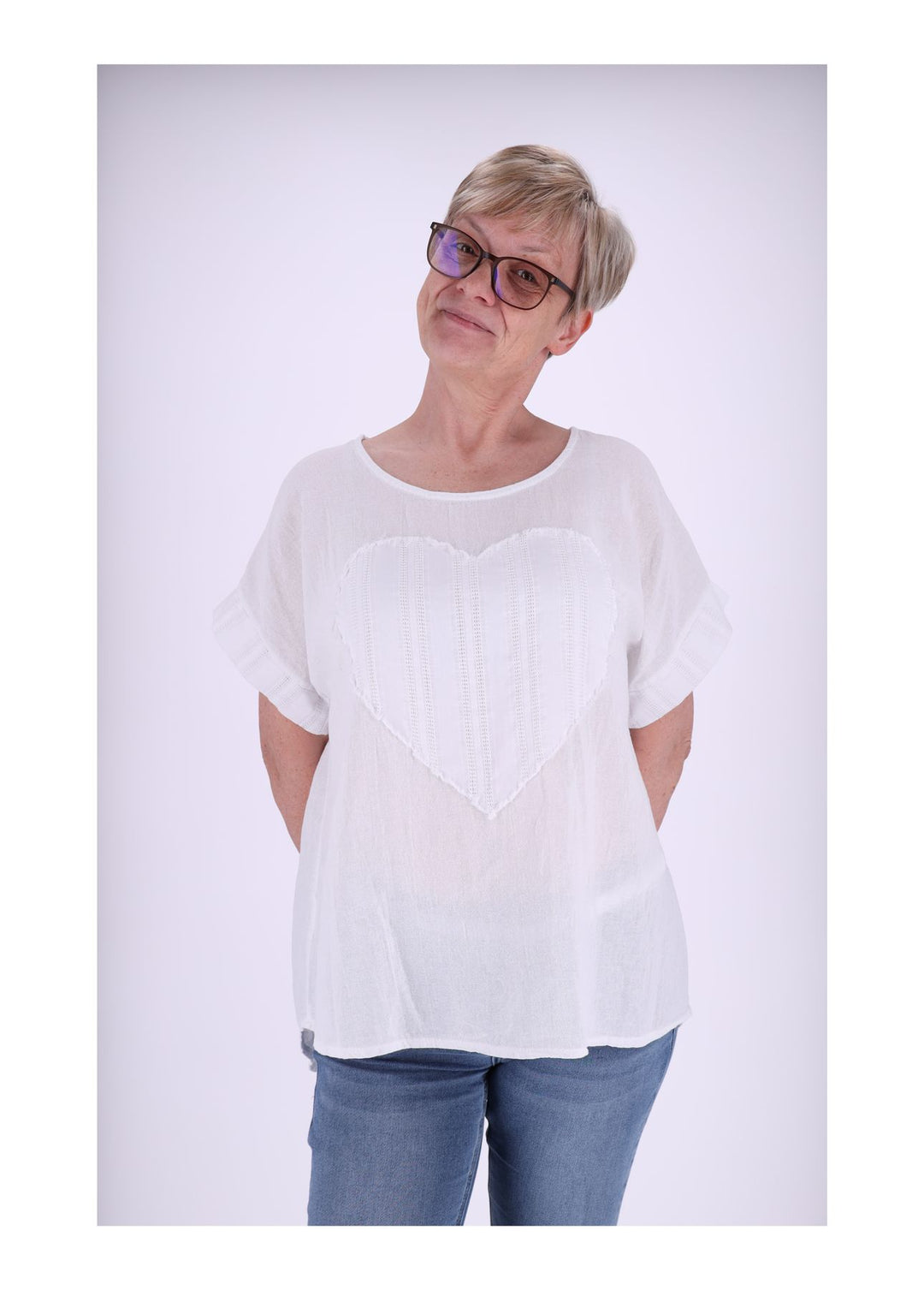 Splash of Color Damen T-Shirt Herz