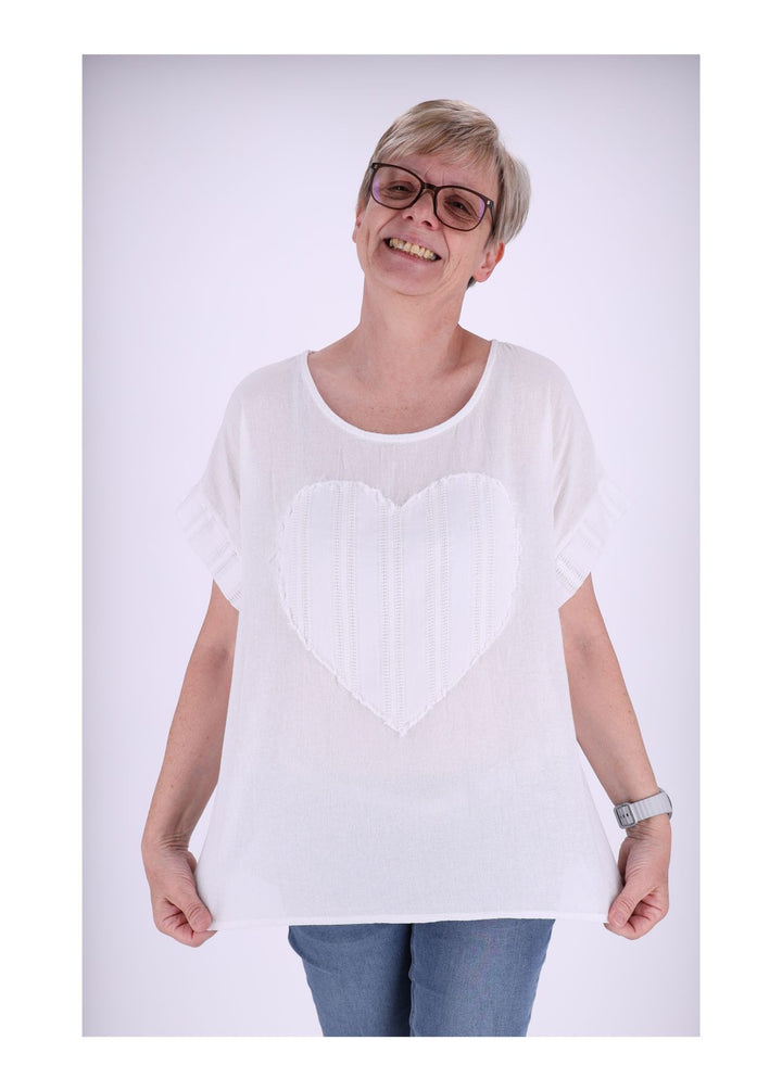 Splash of Color Damen T-Shirt Herz