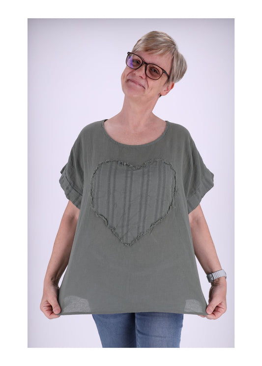 T-Shirt Damen Herz