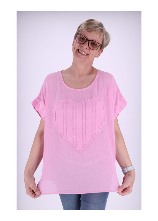 T-Shirt Damen Herz