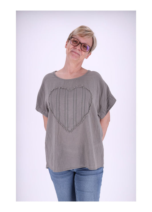 T-Shirt Damen Herz