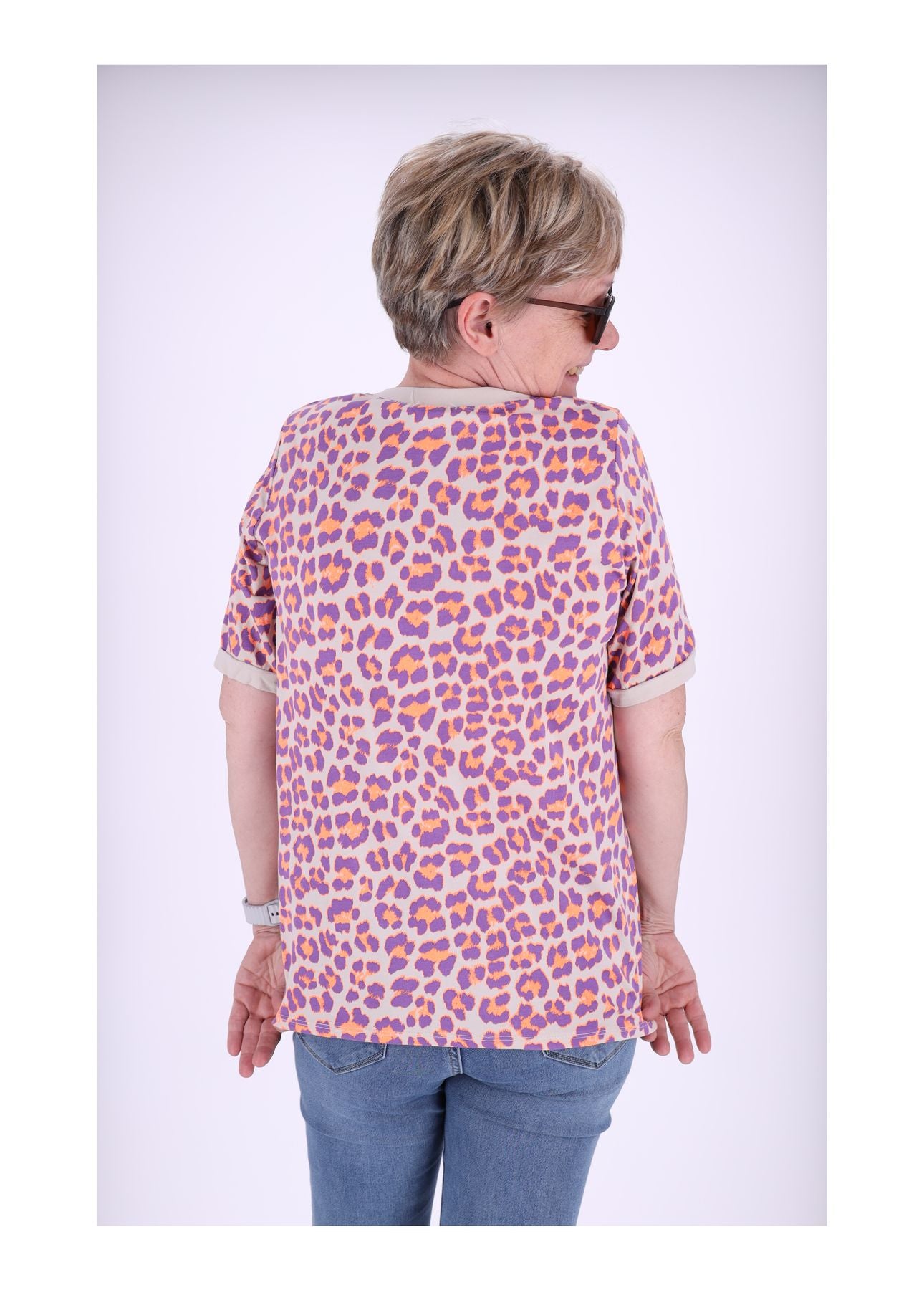 T-Shirt Damen Leo Neon