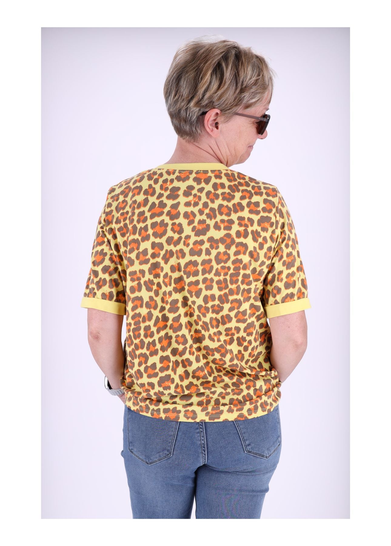 T-Shirt Damen Leo Neon