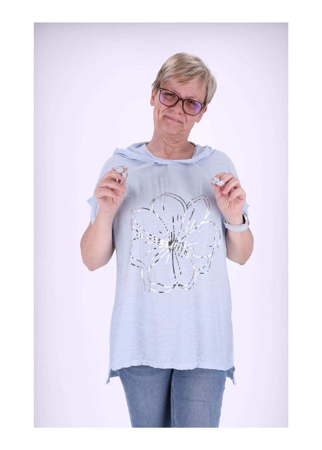 Splash of Color Damen T-Shirt Kapuze