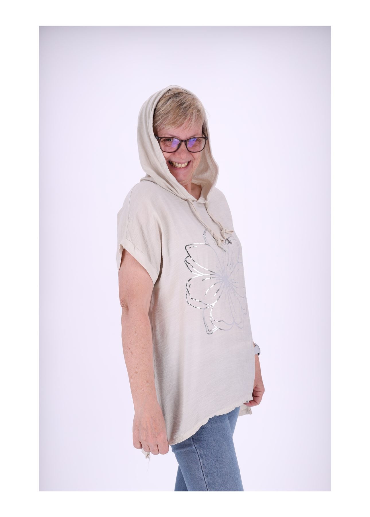 T-Shirt Damen Kapuze