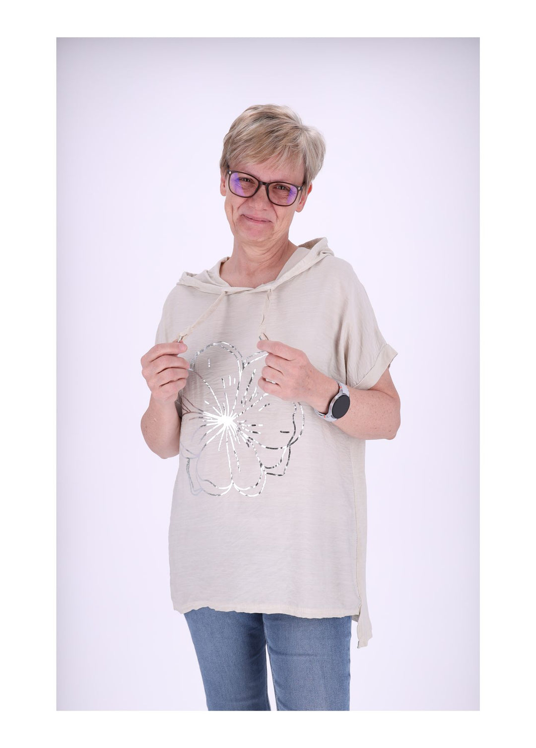 Splash of Color Damen T-Shirt Kapuze