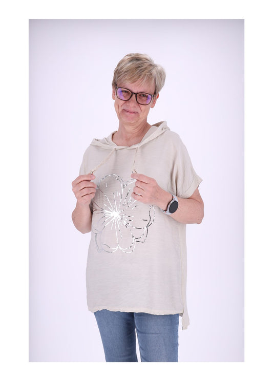 T-Shirt Damen Kapuze