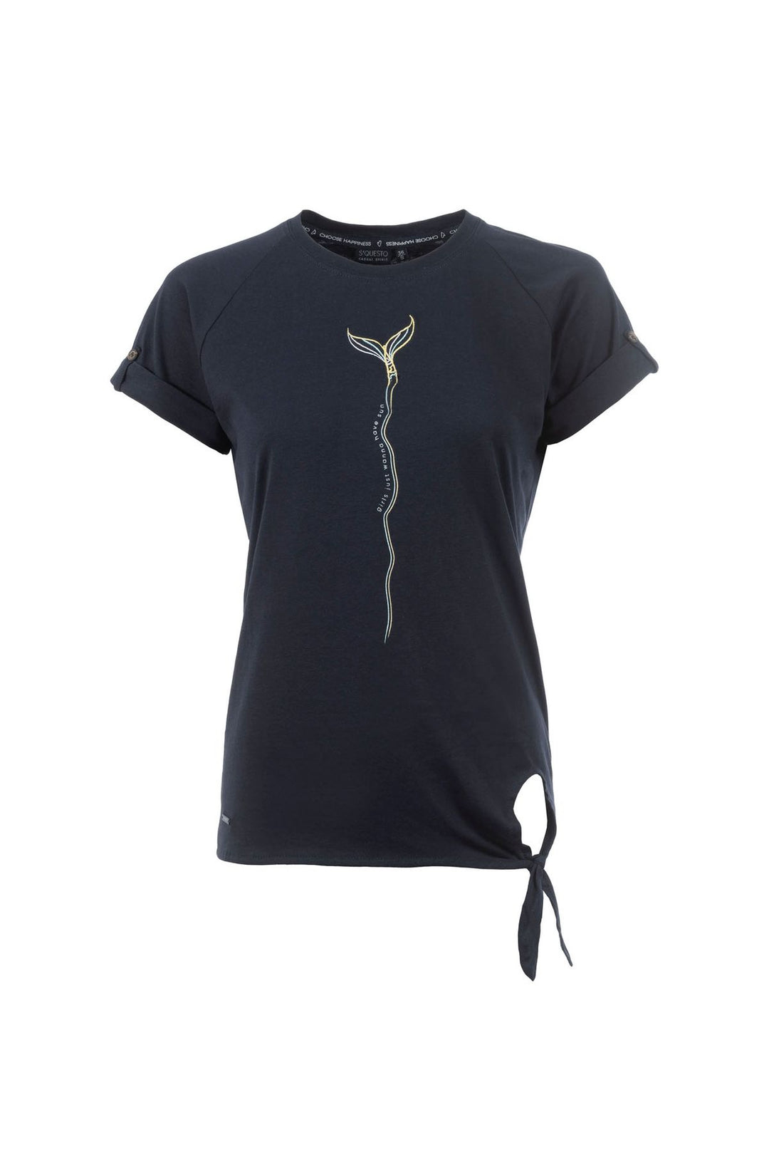 SOQUESTO Damen T-Shirt Baumwolle