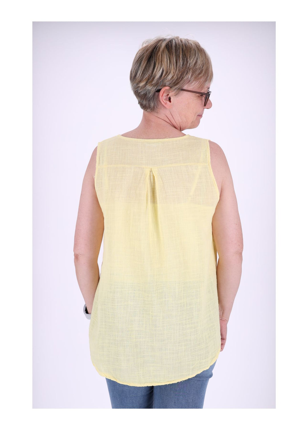 Damen Top Splash of Color breite Träger