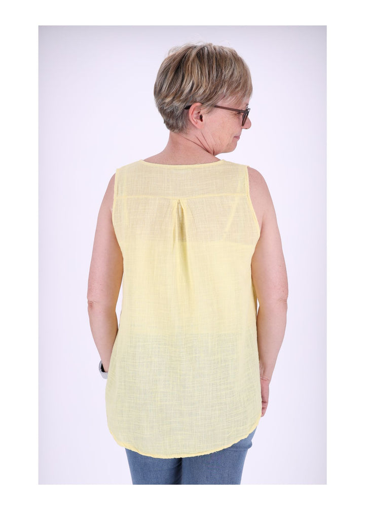 Damen Top Splash of Color breite Träger