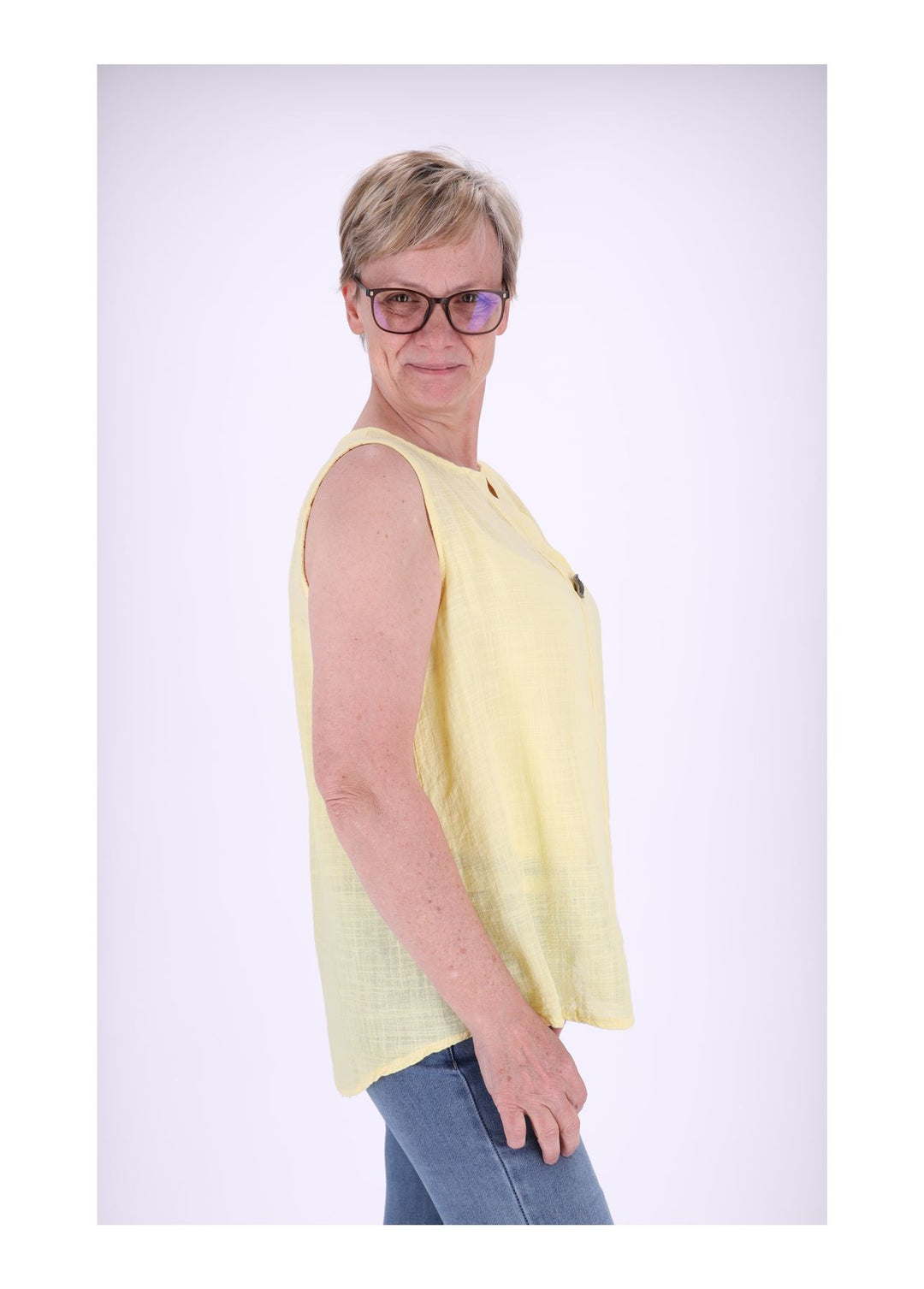 Damen Top Splash of Color breite Träger