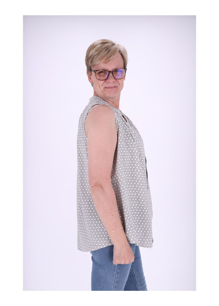 Splash of Color Viskose Top Damen