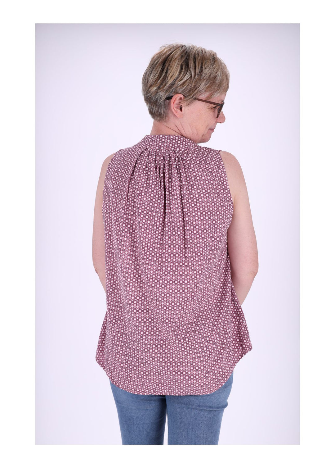 Splash of Color Viskose Top Damen