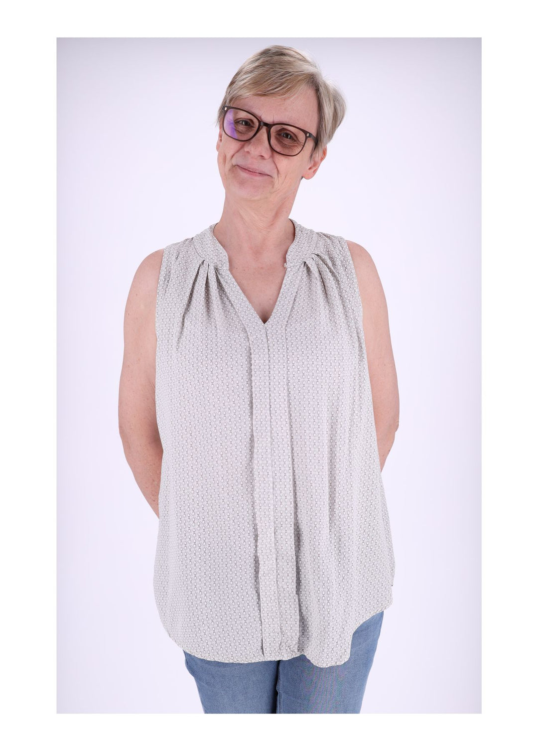 Splash of Color Blusen Top Damen