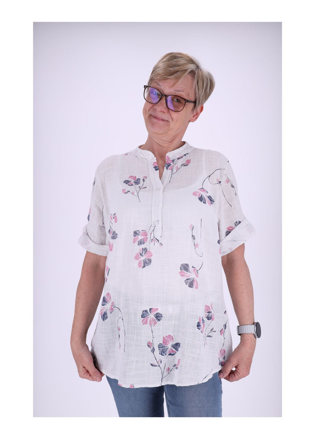 Splash of Color Damen Blusenshirt 1/2 Arm