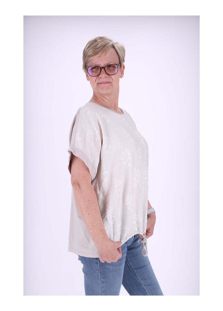 Splash of Color Damen T-Shirt Blumendruck
