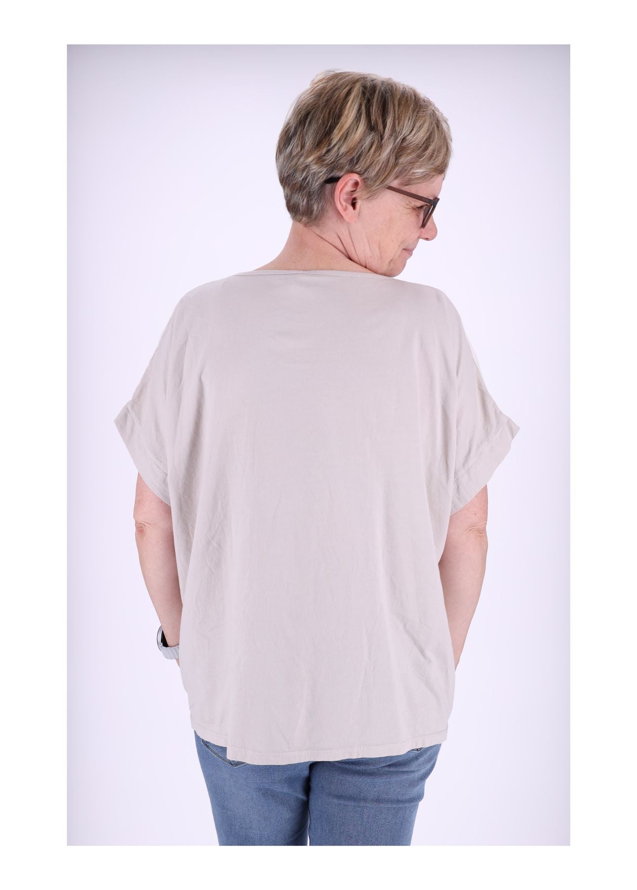 T-Shirt Damen Print kleine Blumen