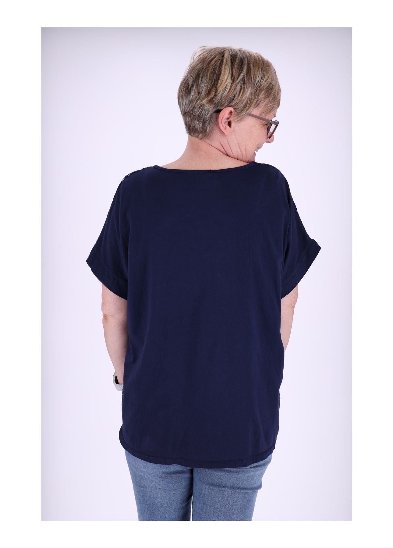 T-Shirt Damen Print kleine Blumen