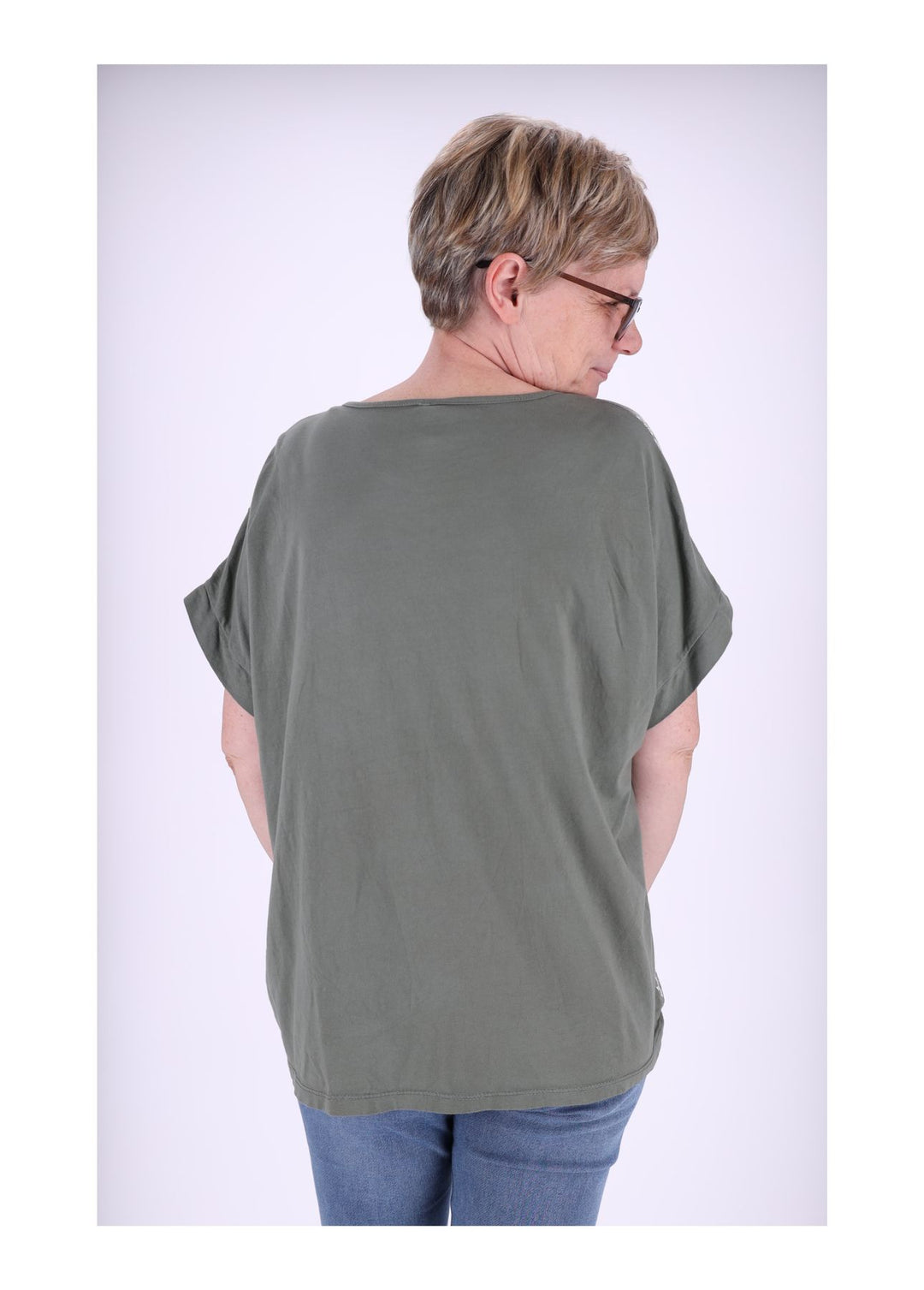 Splash of Color Damen T-Shirt Blumendruck