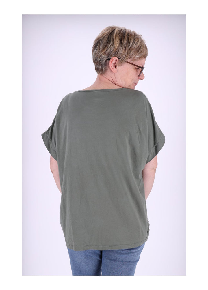 Splash of Color Damen T-Shirt Blumendruck