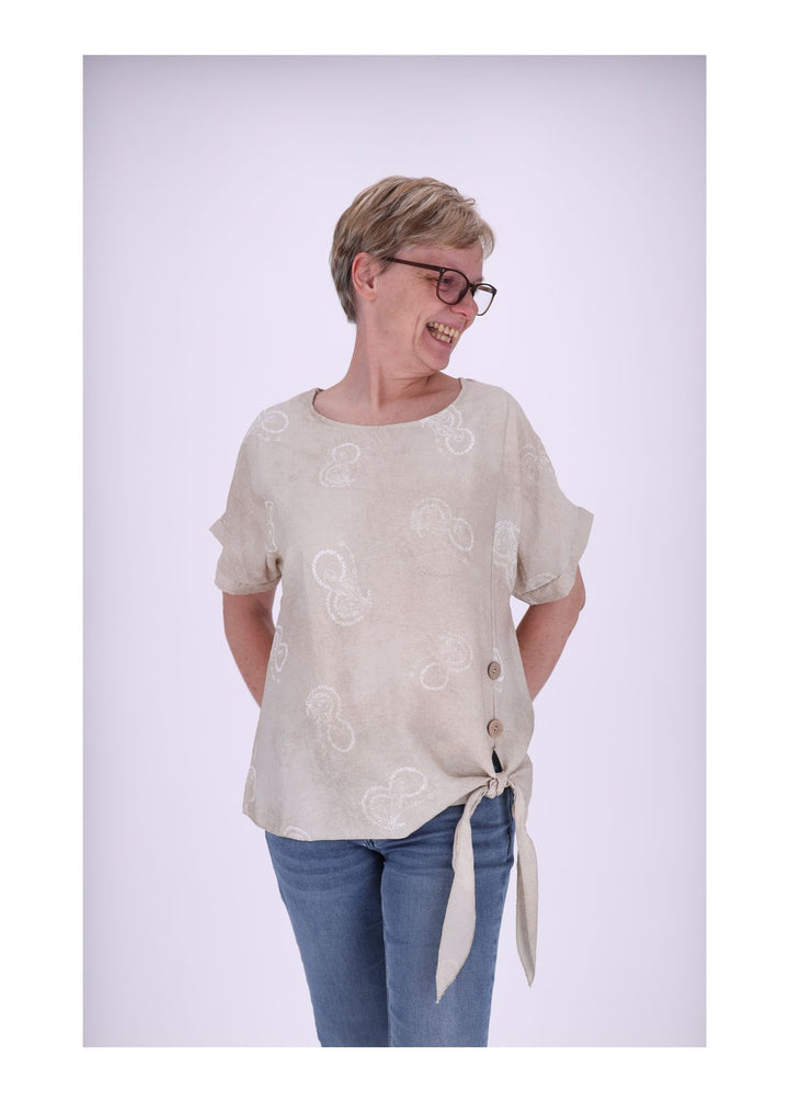 Splash of Color Damen T-Shirt Knoten