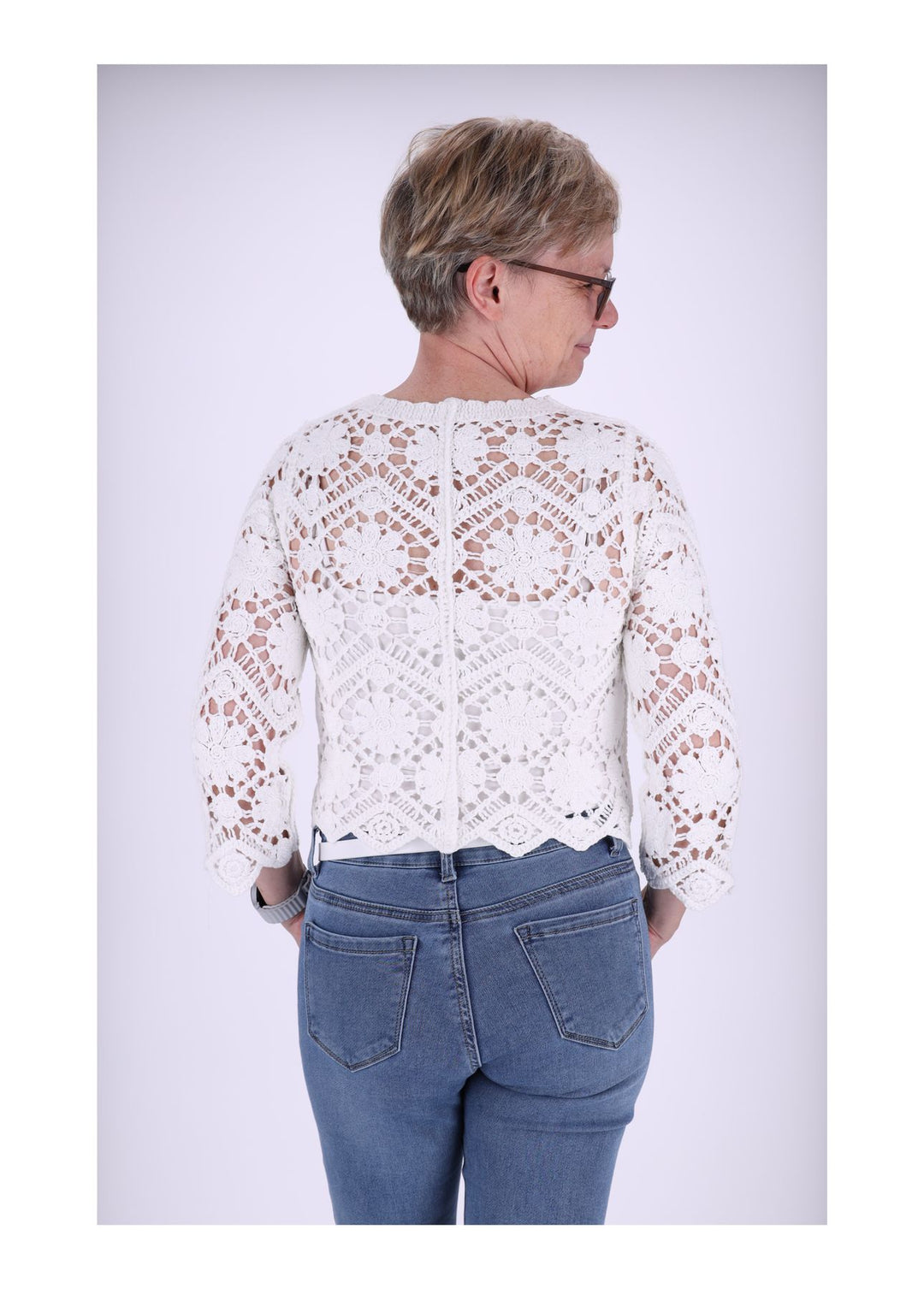 Häkeljacke Damen mit Kragen