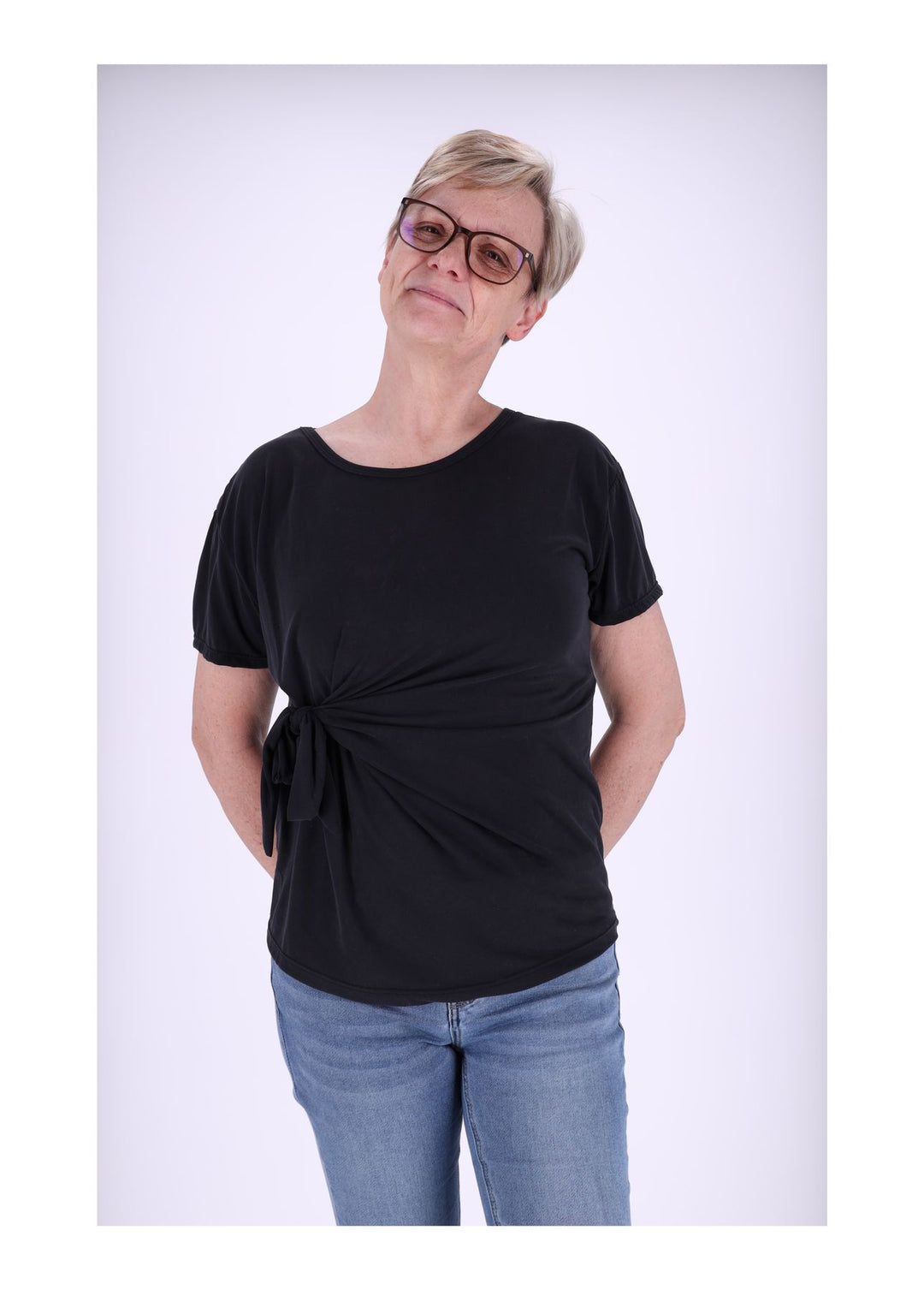 Splash of Color Damen T-Shirt zum Binden