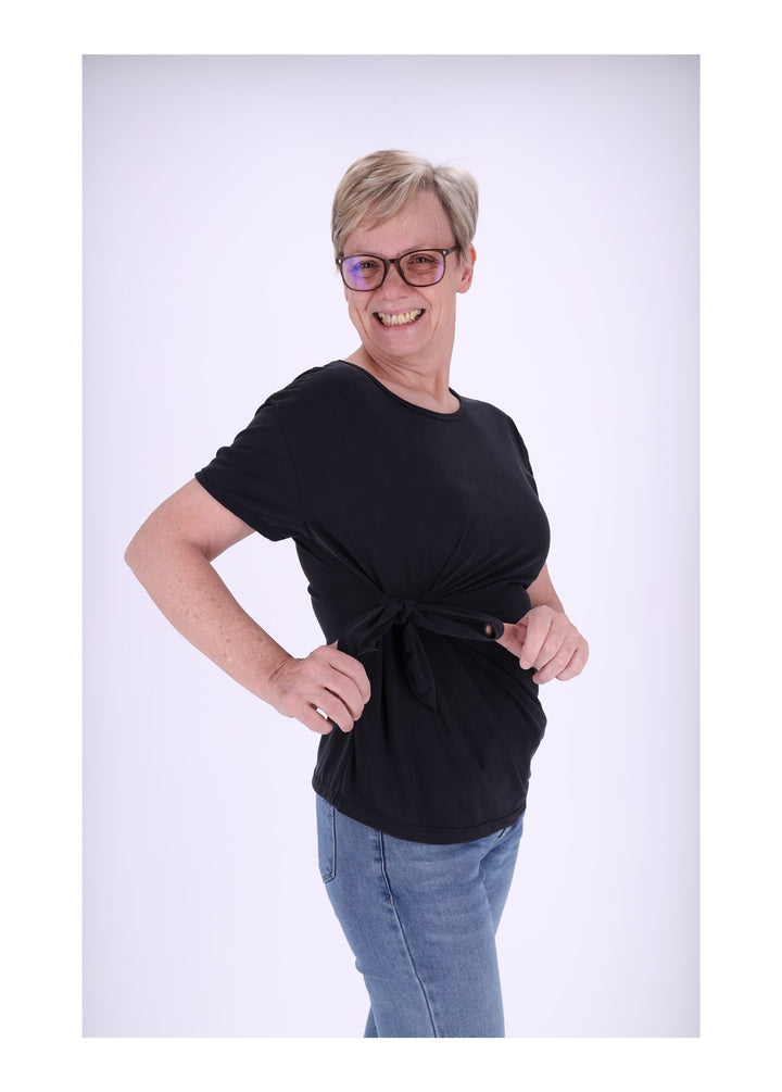 Splash of Color Damen T-Shirt zum Binden