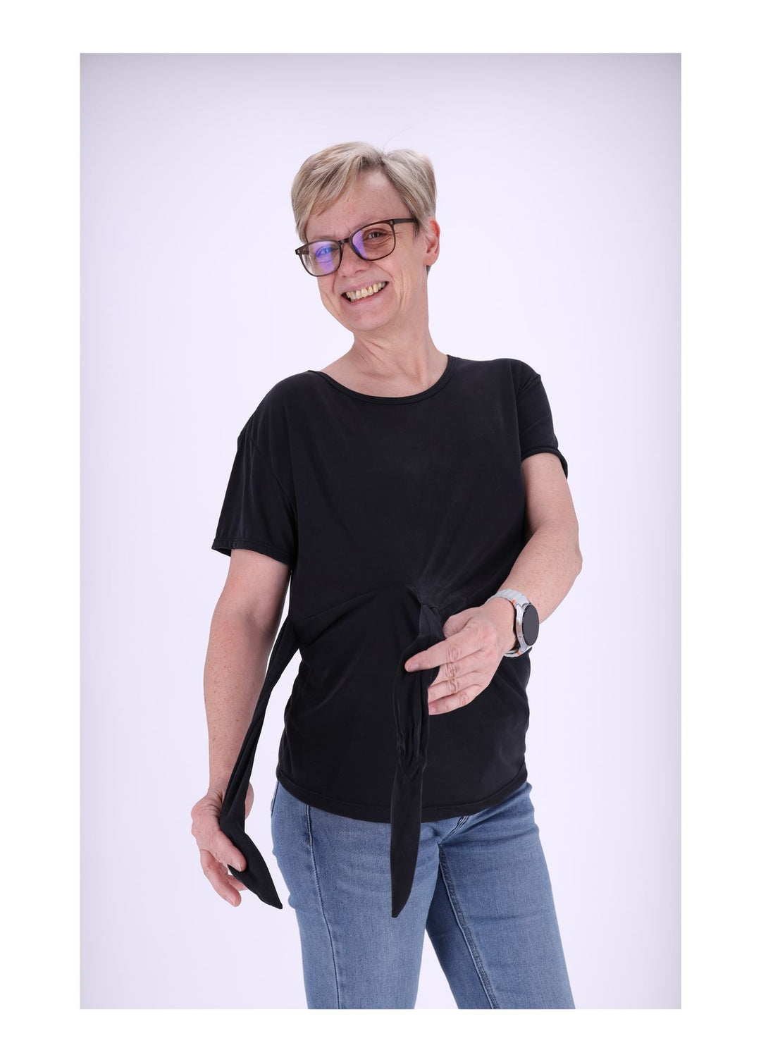 Splash of Color Damen T-Shirt zum Binden
