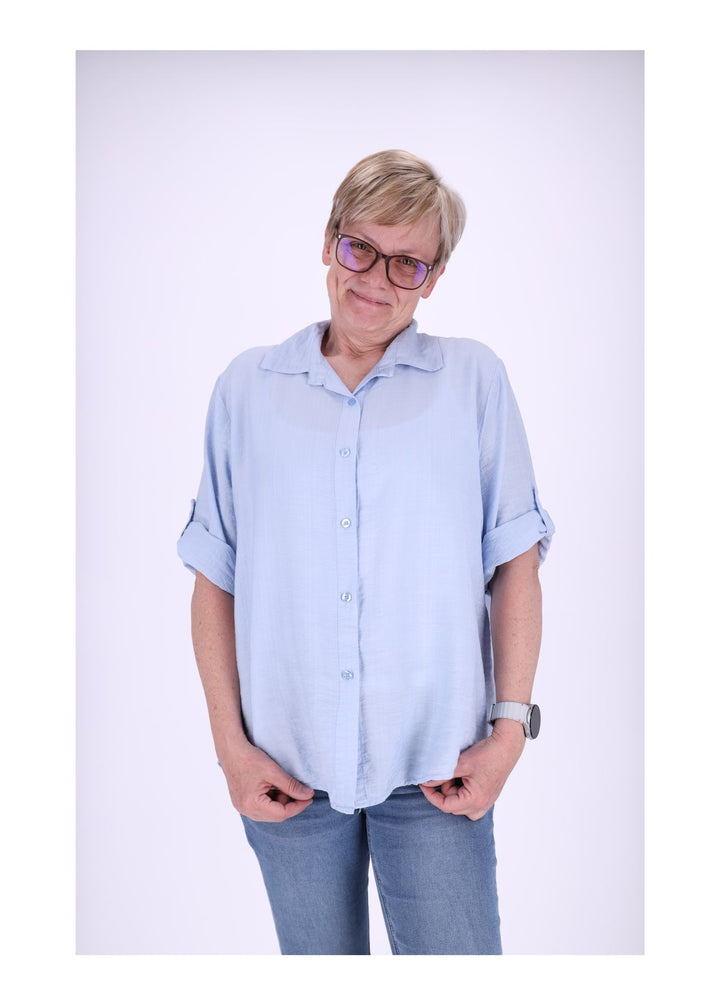 Bluse Kurzarm Struktur