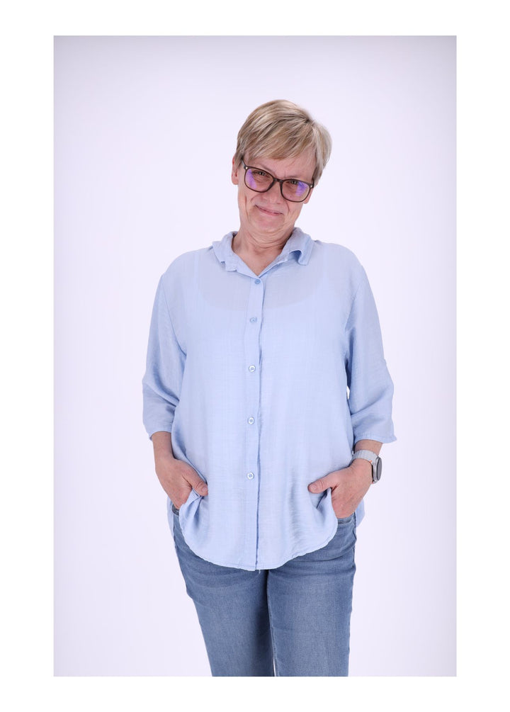 Bluse Kurzarm Struktur