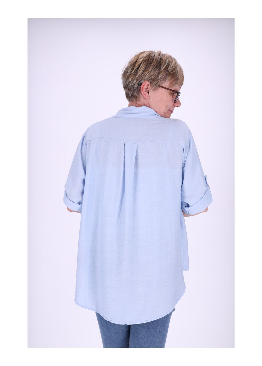 Bluse Kurzarm Struktur