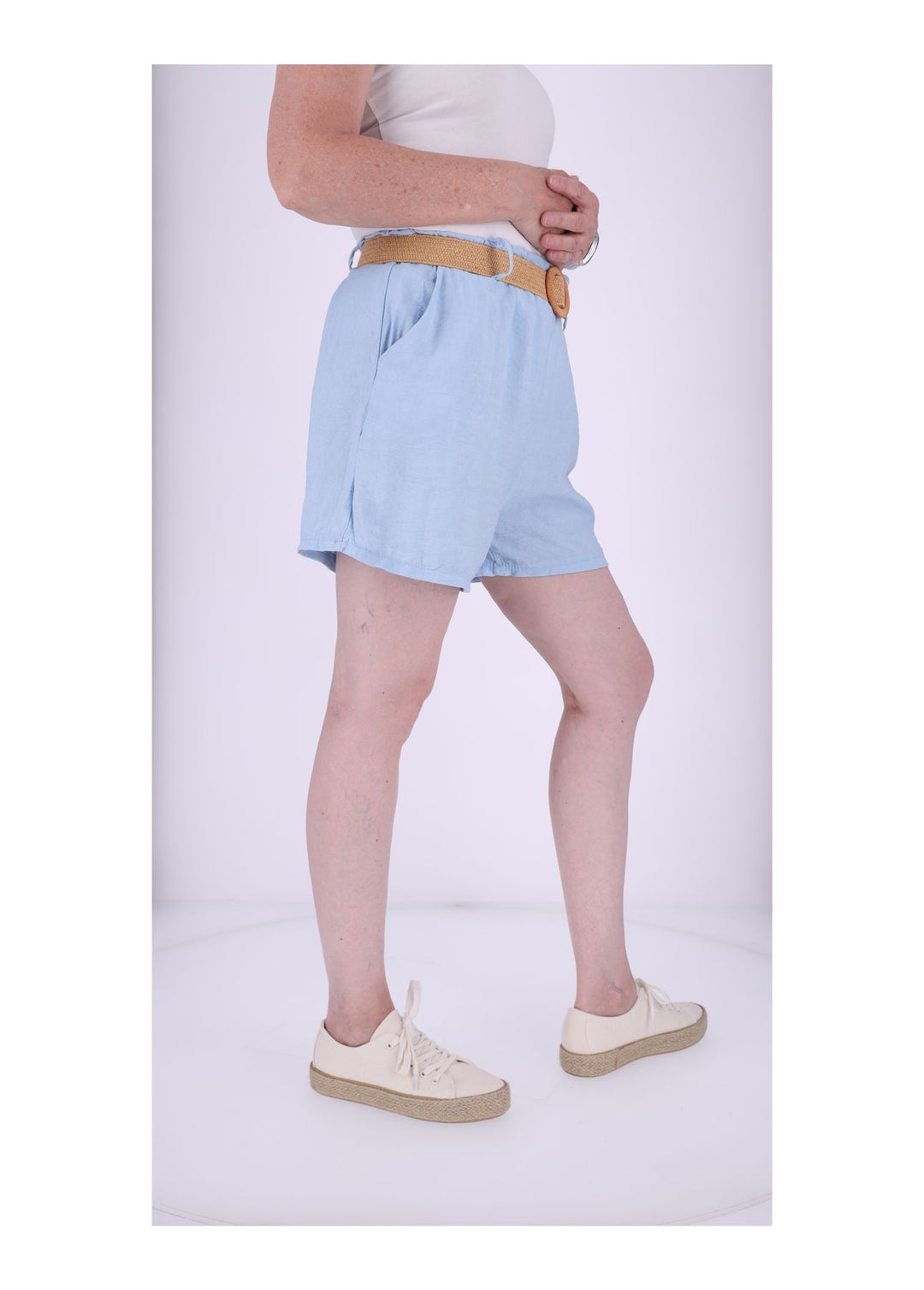 Splash of Color Viskose-Shorts Damen