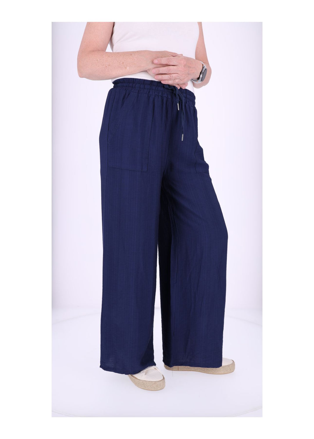 Hose Damen Viskose Struktur