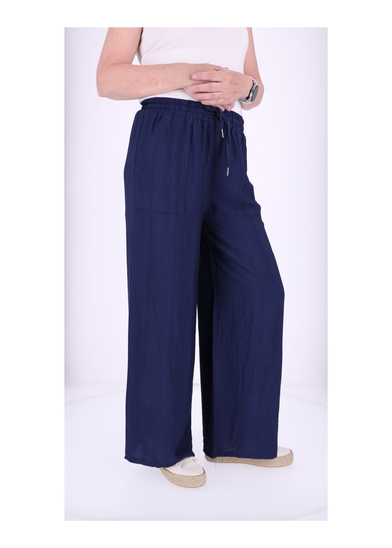 Hose Damen Viskose Struktur