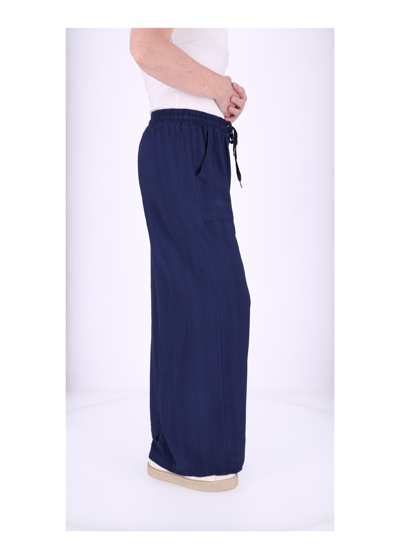 Hose Damen Viskose Struktur